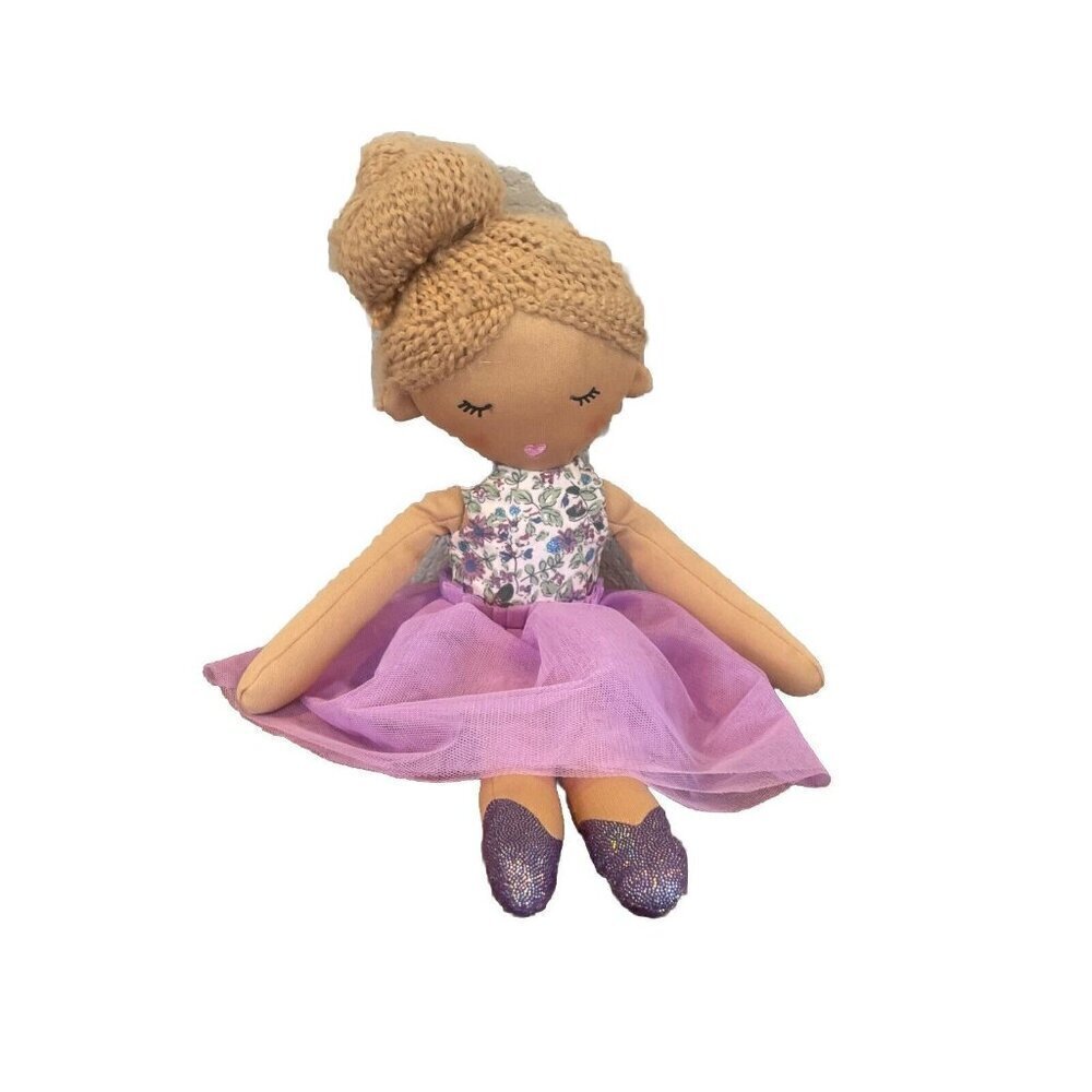 Get Your Hands on a Ganz Ballerina Plush Christmas Doll 15” Purple Dress